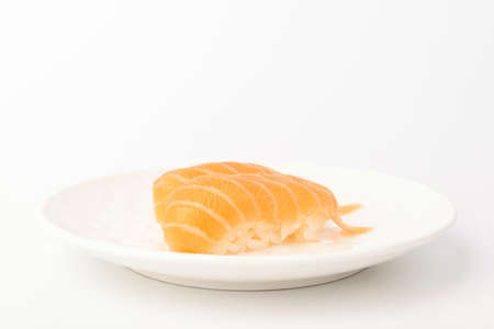 Food made with raw salmon and rice. Japanese food culture. Raw fishの写真素材