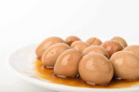 A dish made from quail eggs.の写真素材