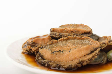 Abalone seasoned in soy sauce.の写真素材