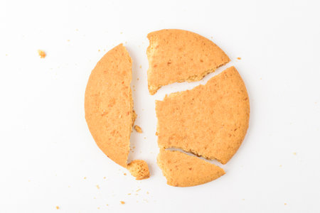 Crunchy snack. Dessert made from whole wheat.の写真素材