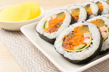 Food made from vegetables and rice.