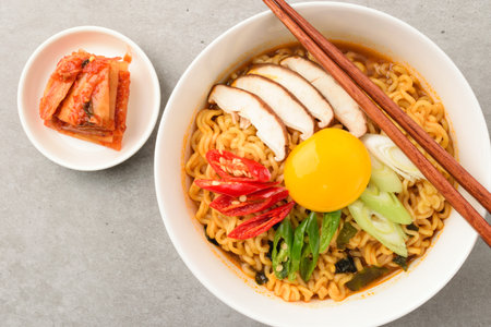 instant food.  Spicy noodles.