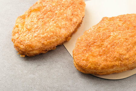 Pastry dessert. Crunchy dessert.