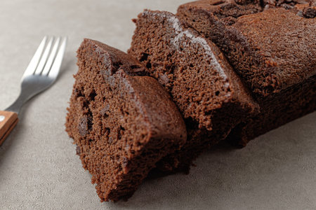 pound cake with chocolate.