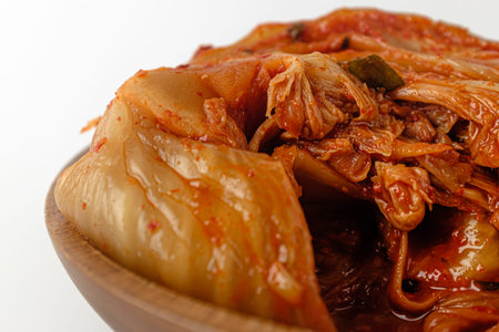 Korean food culture. Korean fermented food. Aged Korean food Kimchiの写真素材