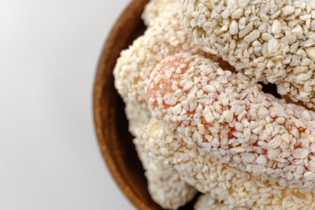 Korean traditional food. sweet and soft food. empty dessert. court foodの写真素材