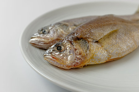 dried fish. salty and tender fish. Korean food culture