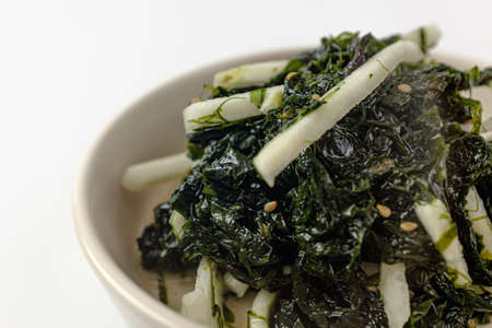 pickled foods. food made from seaweed. Korean food cultureの写真素材