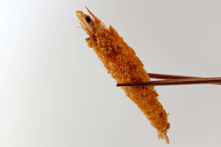 fried food. Shrimp coated in a deep-fried food. food made with seafoodの写真素材