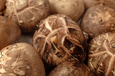 Mushrooms with good texture. Mushrooms often eaten in Asia. Mushrooms of good quality