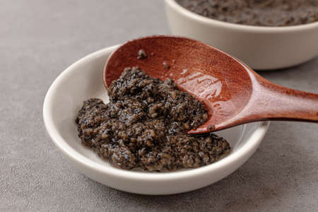 Truffle Sauce with Truffles and Olive Oilの写真素材
