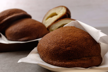 Mocha Buns with Coffee and Cream