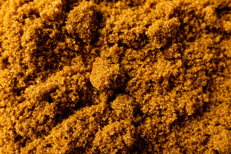 Dark brown sugar made from sugarcane