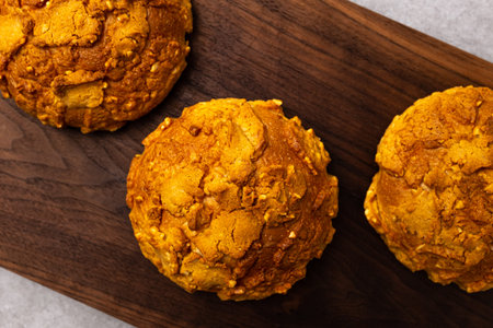 Soboro Bread with Peanut Butter and Peanuts