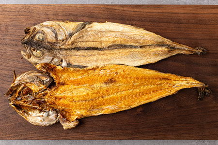 Frozen and dried Alaska pollock muktae