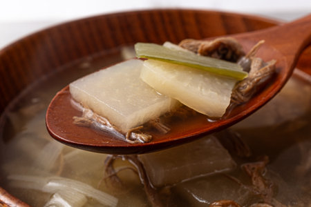 Radish soup with beef Beef radish soupの写真素材