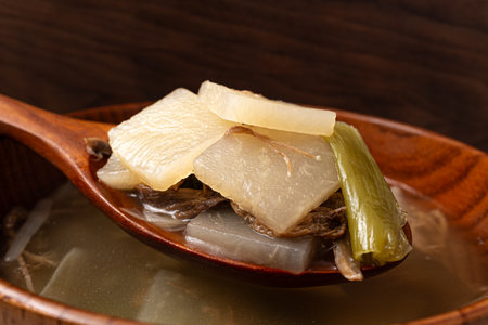 Radish soup with beef Beef radish soupの写真素材