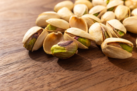 Pistachio, a fragrant, green nutの写真素材