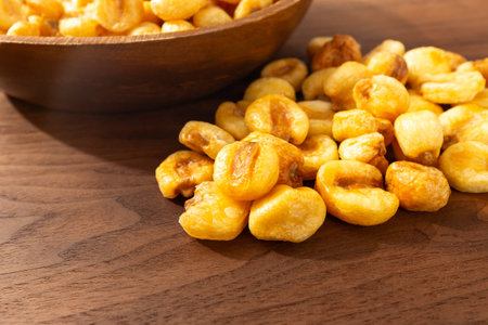 Large size Inca Corn stir-fried in oil