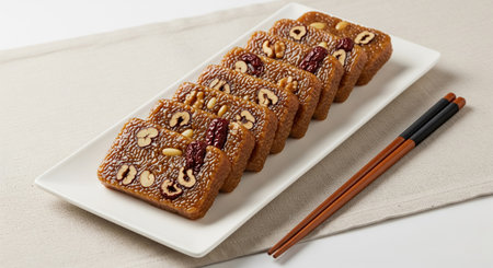 Korean traditional sweets Yakgwa, Honey Cookie, Gangjeongの素材