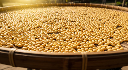 Soybean oil production in the Mekong delta, Vietnam.の素材