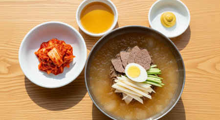 Korean traditional food Songpyeon, rice noodle soupの素材