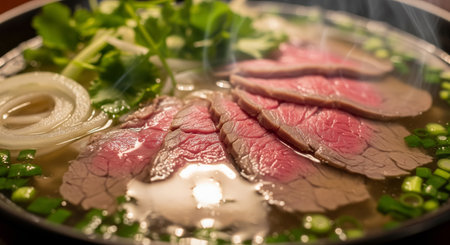 Beef sliced on the hot pot, japanese style.の素材