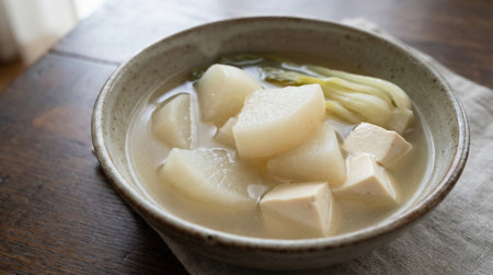 Korean food Songpyeon, Pickled radish soupの素材