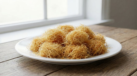 Thai dessert made from glutinous rice flour and coconut milk.の素材