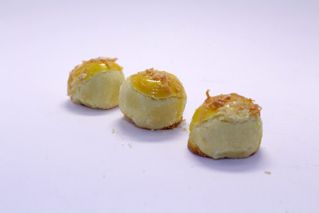 Nastar, a typical Indonesian or Southeast Asian Pineapple tart cake. Probably influenced by Dutch cuisine.の写真素材