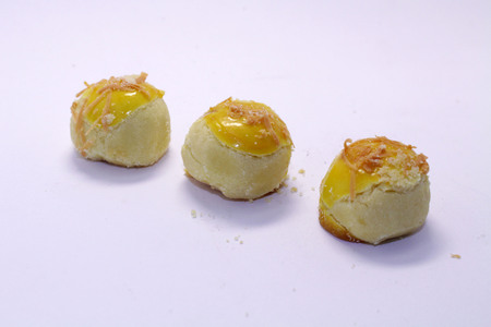 Nastar, a typical Indonesian or Southeast Asian Pineapple tart cake. Probably influenced by Dutch cuisine.の写真素材
