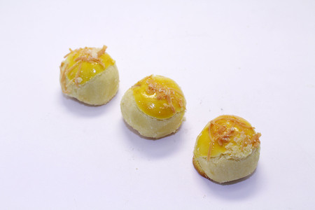 Nastar, a typical Indonesian or Southeast Asian Pineapple tart cake. Probably influenced by Dutch cuisine.の写真素材