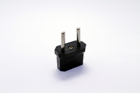 The AC Power plug as used in Indonesia, also called Europlug. Also used in other countries.の写真素材