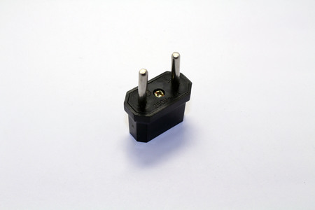 The AC Power plug as used in Indonesia, also called Europlug. Also used in other countries.の写真素材