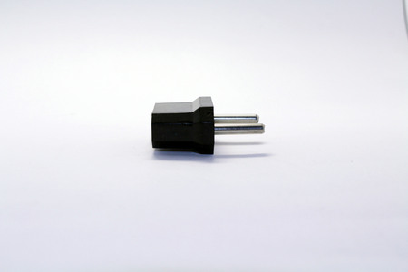 The AC Power plug as used in Indonesia, also called Europlug. Also used in other countries.の写真素材
