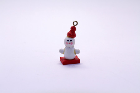 The christmas snowman doll miniature as a decoration. Cute!の写真素材