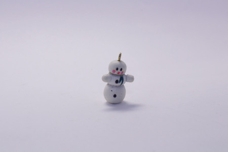 The christmas snowman doll miniature as a decoration. Cute!の写真素材
