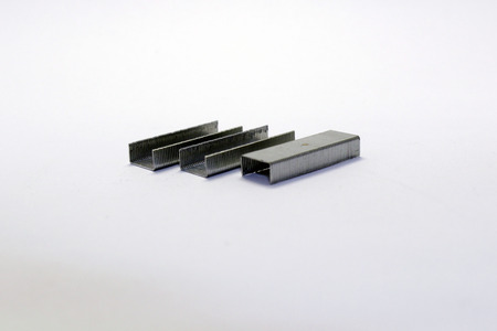 The inventory of staple strips of a (paper) fastener. Trivial but essential.の写真素材