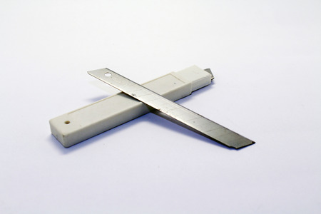 The consumables of snap off paper cutter and its packaging box. Trivial but essential.の写真素材