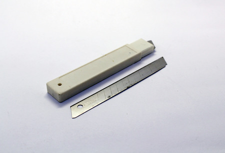 The consumables of snap off paper cutter and its packaging box. Trivial but essential.の写真素材