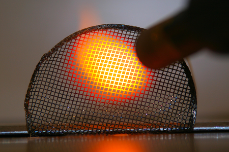 Steele changes color according to temperatureの写真素材