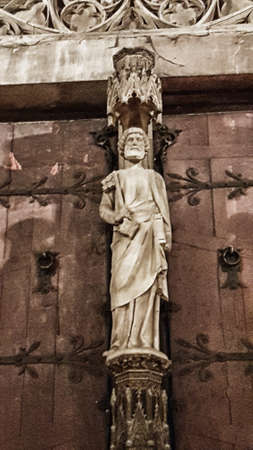 Guardians at the churchの写真素材