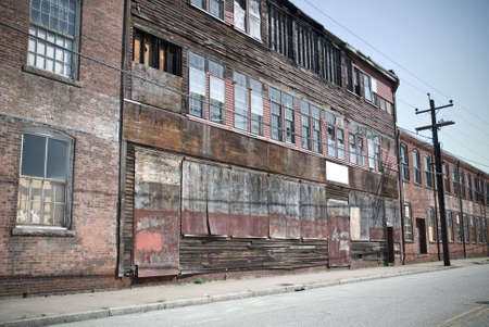abandoned city buildingの写真素材