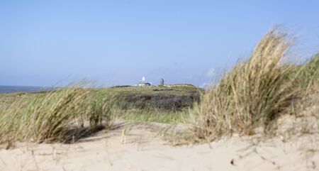 Dunes and skyline Zandvoort the Netherlandsの写真素材