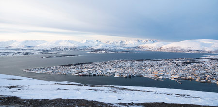 Panoramic view over Tromso