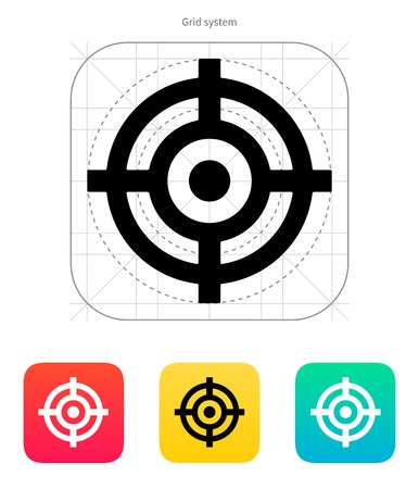 Crosshair icon. Vector illustration.のイラスト素材