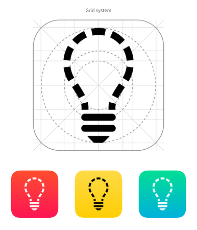 No light icon on white background. Vector illustration.のイラスト素材