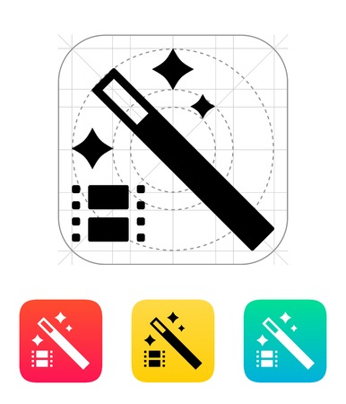 Magic video icon. Vector illustration.のイラスト素材