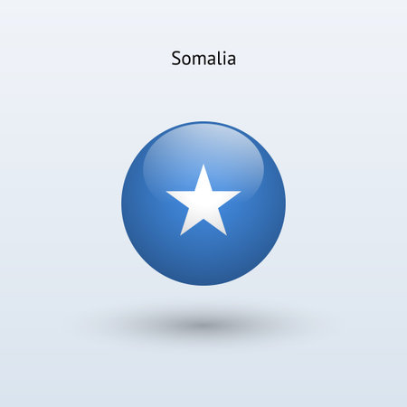 Somalia round flag  Vector illustration のイラスト素材