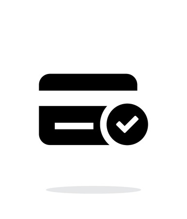 Credit card access icon on white background.のイラスト素材